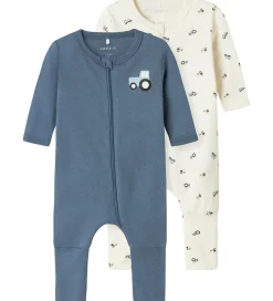 Nattøj|Name It Natdragt - Noos - 2-pak - NbmNightsuit - Jet Stream