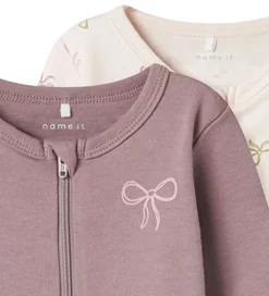 Nattøj|Name It Natdragt - Noos - 2-pak - NbfNightsuit - Barely Pink