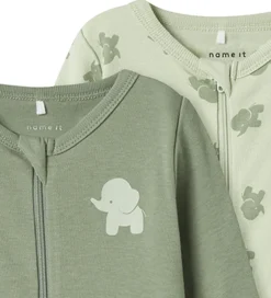 Nattøj|Name It Natdragt - Noos - 2-pak - NbfNightsuit - Sea Foam