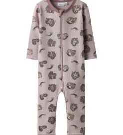 Nattøj|Name It Natdragt - Uld - NbfWillit - Shadow Gray/Unicorn