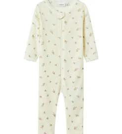 Nattøj|Name It Natdragt - Uld - Noos - NbfWang - Snow White/Small flowe