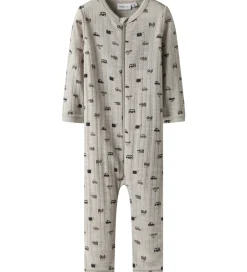 Nattøj|Name It Natdragt - Uld - Rib - Noos - NbmWang - Nacreous Cloud/S