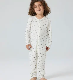 Nattøj|Name It Natdragt - Uld - Rib - NmmWang - Snow White/Small cars