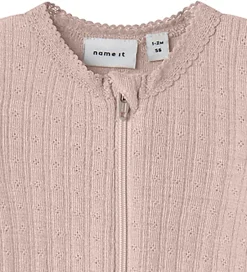 Nattøj|Name It Natdragt - Uld/Silke - Rib - NbfWossa - Shadow Gray