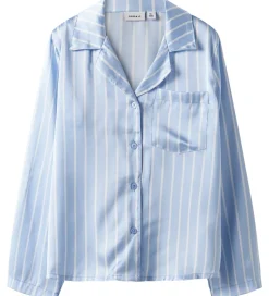 Nattøj|Name It Natskjorte - Satin - NkfRuth - Kentucky Blue