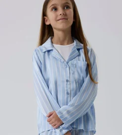 Nattøj|Name It Natskjorte - Satin - NkfRuth - Kentucky Blue