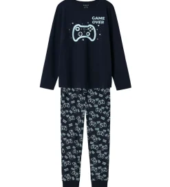 Nattøj|Name It Nattøj - 2-Delt - NkmNightset Game - Dark Sapphire m. Pr