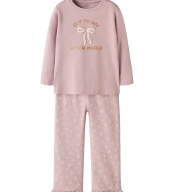 Nattøj|Name It Nattøj - 2-delt - NmfRagna - Keepsake Lilac m. Print