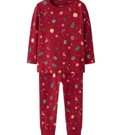 Nattøj|Name It Nattøj - 2-Delt - NmnVismas - Jester Red/Xmas AOP Red