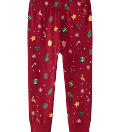 Nattøj|Name It Nattøj - 2-Delt - NmnVismas - Jester Red/Xmas AOP Red