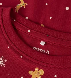 Nattøj|Name It Nattøj - 2-Delt - NmnVismas - Jester Red/Xmas AOP Red