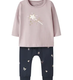 Nattøj|Name It Nattøj 2-delt - NbfVubie - Burnished Lilac/Navy Blazer