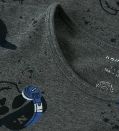 Undertøj|Name It Nattøj 2-delt - NkmNight - Mørkegråmeleret