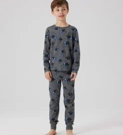 Undertøj|Name It Nattøj 2-delt - NkmNight - Mørkegråmeleret