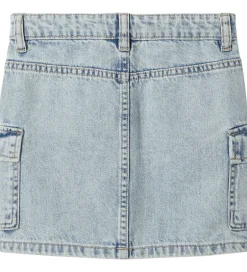 Nederdele|Name It Nederdel - Denim - NkfMillie - Cargo - Light Blue Bleach