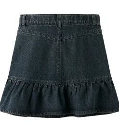 Pigetøj|Nederdele|Name It Nederdel - NkfThes - Dark Midnight Denim m. Rhinsten