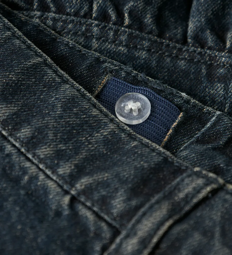 Pigetøj|Nederdele|Name It Nederdel - NkfThes - Dark Midnight Denim m. Rhinsten