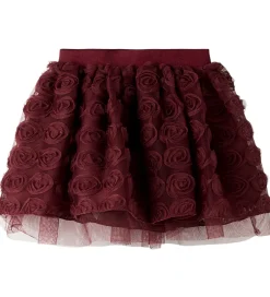 Nederdele|Name It Nederdel - Tyl - NmfSykia - Burgundy