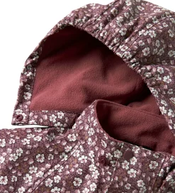 Regntøj|Name It Regndragt m. Fleece - NmfDry10 - Fig m. Blomster