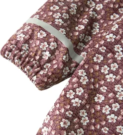 Regntøj|Name It Regndragt m. Fleece - NmfDry10 - Fig m. Blomster