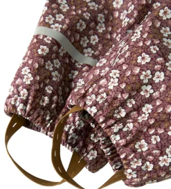 Regntøj|Name It Regndragt m. Fleece - NmfDry10 - Fig m. Blomster