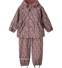 Regntøj|Name It Regntøj m. Seler - NmfDry10 - Fig m. Blomster