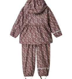 Regntøj|Name It Regntøj m. Seler - NmfDry10 - Fig m. Blomster