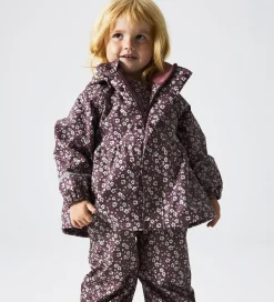 Regntøj|Name It Regntøj m. Seler - NmfDry10 - Fig m. Blomster