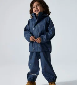 Regntøj|Name It Regntøj m. Seler - NmmDry10 - Vintage Indigo m. Print