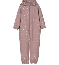 Softshell|Name It Shoftshelldragt m. Fleece - Noos - NmfAlfa08 - Woodrose/