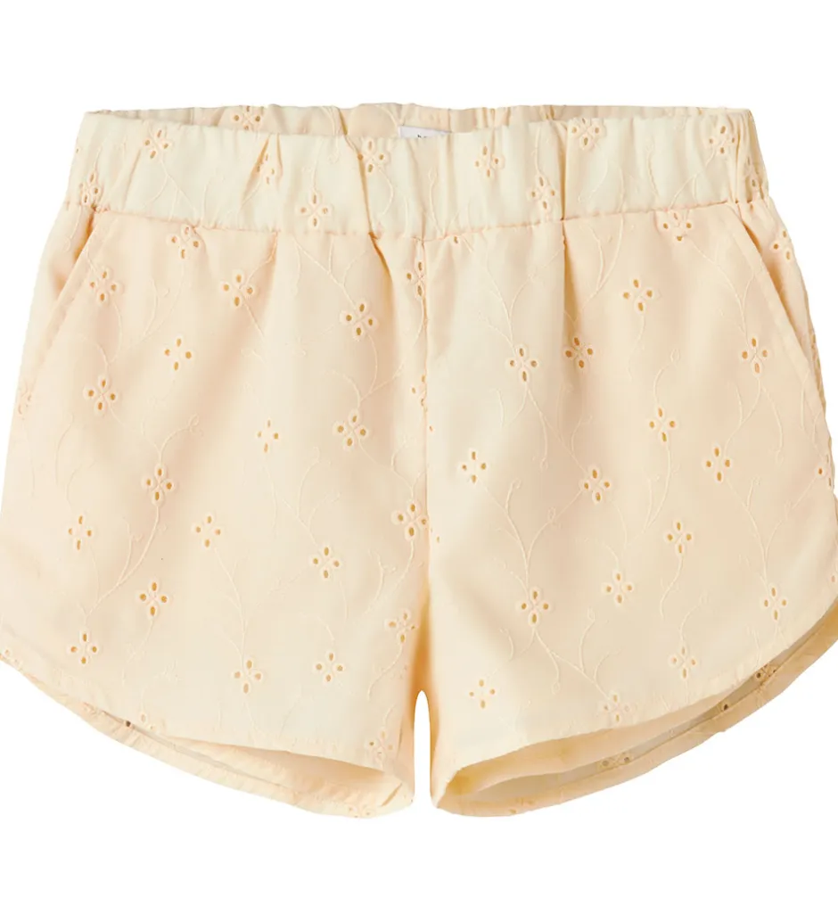 Shorts Og Knickers|Name It Shorts - NkfVioleta - Buttercream m. Broderi Anglaise