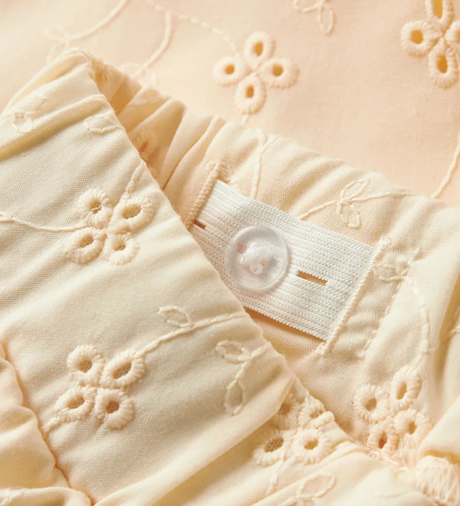 Shorts Og Knickers|Name It Shorts - NkfVioleta - Buttercream m. Broderi Anglaise