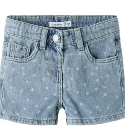 Shorts Og Knickers|Name It Shorts - NmfRose - Light Blue Denim/Dots