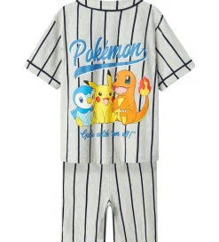 Skjorter|Shorts Og Knickers|Name It Shortssæt - NkmMaska - Pokémon - Lysegråmeleret