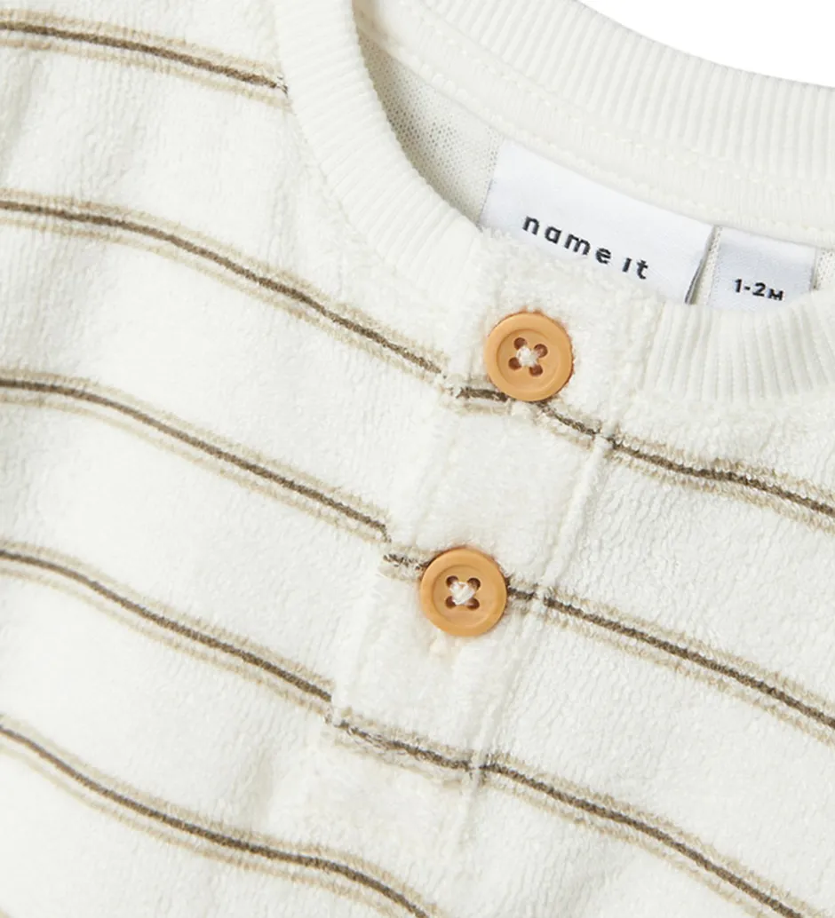 Shorts Og Knickers|Name It Shortssæt - Shorts/T-shirt - NbnOterry - Cloud Dancer