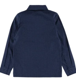 Skjorter|Juletøj|Name It Skjorte - NkmVilfred - Navy Blazer/Dot Kentucky Blue