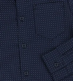 Skjorter|Juletøj|Name It Skjorte - NkmVilfred - Navy Blazer/Dot Kentucky Blue