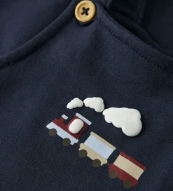 Bukser Og Jeans|Name It Smækbukser - Sweat - NbmVonne - Navy Blazer/Train