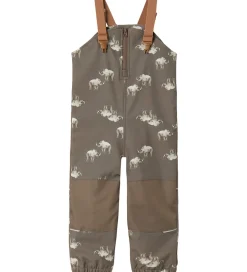 Softshell|Name It Softshellbukser m. Fleece/Seler - NmmAlfa08 - Morel/RHIN