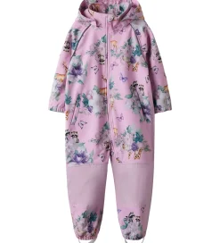 Softshell|Name It Softshelldragt m. Fleece - Noos - NmfAlfa08 - Pink Laven