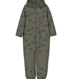 Softshell|Name It Softshelldragt m. Fleece - Noos - NmmAlfa08 - Dusty Oliv