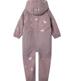 Softshell|Name It Softshelldragt m. Fleece - Noos - NmfAlfa08 - Elderberry