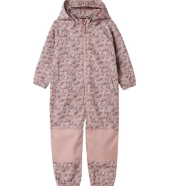 Overgangsjakker|Softshell|Name It Softshelldragt m. Fleece - Noos - NmfAlfa - Woodrose/Blo
