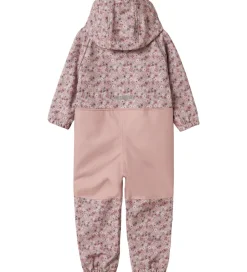 Overgangsjakker|Softshell|Name It Softshelldragt m. Fleece - Noos - NmfAlfa - Woodrose/Blo