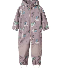 Softshell|Name It Softshelldragt m. Fleece - Noos - NmfAlfa08 - Purple Dov