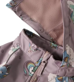 Softshell|Name It Softshelldragt m. Fleece - Noos - NmfAlfa08 - Purple Dov