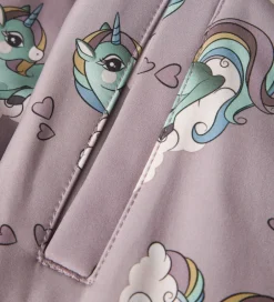 Softshell|Name It Softshelldragt m. Fleece - Noos - NmfAlfa08 - Purple Dov