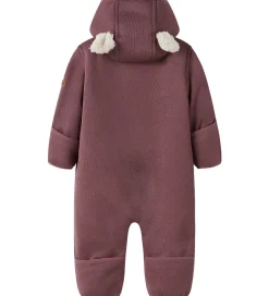 Softshell|Name It Softshelldragt m. Fleece - NbnMada08 - Rose Brown m. Øre