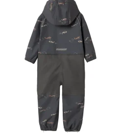 Softshell|Name It Softshelldragt m. Fleece - Noos - NmmAlfa08 - Grey Pinst