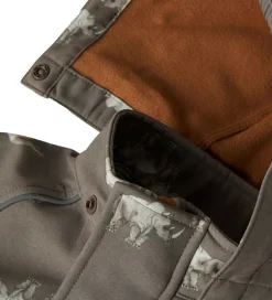 Softshell|Name It Softshelljakke m. Fleece - NmmAlfa08 - Morel/Rhino